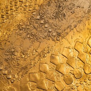 fab wall with gold metallic